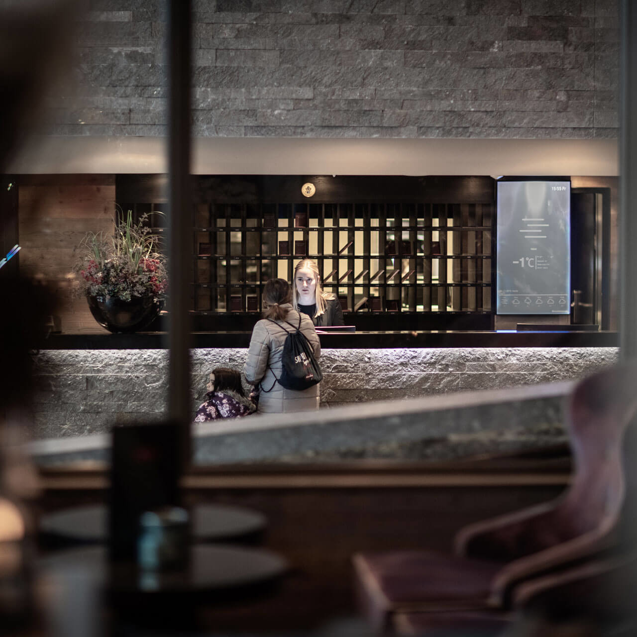 Rezeption Hotel Grischa